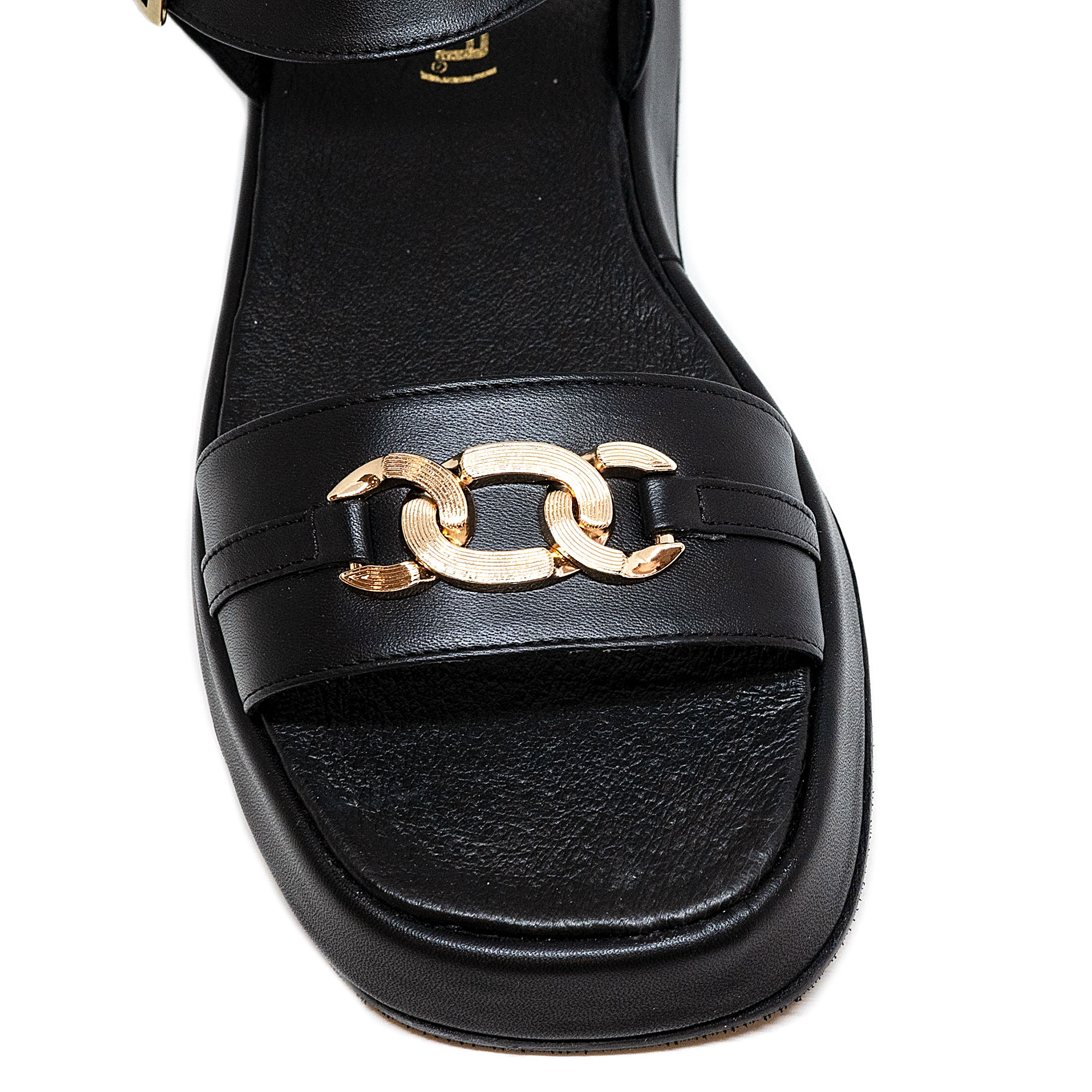 Bigshoes GA0306-01 Δερμάτινo Πέδιλο Μαύρο φωτογραφία